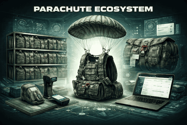 Parachute ecosystem management interface