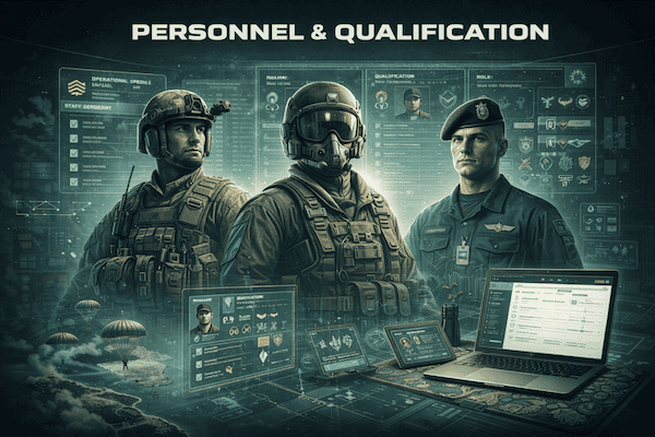 Personnel qualification control interface